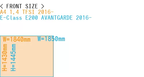 #A4 1.4 TFSI 2016- + E-Class E200 AVANTGARDE 2016-